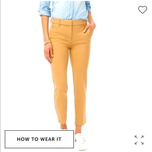 J CREW Tan Ruby Ankle Pant 8P